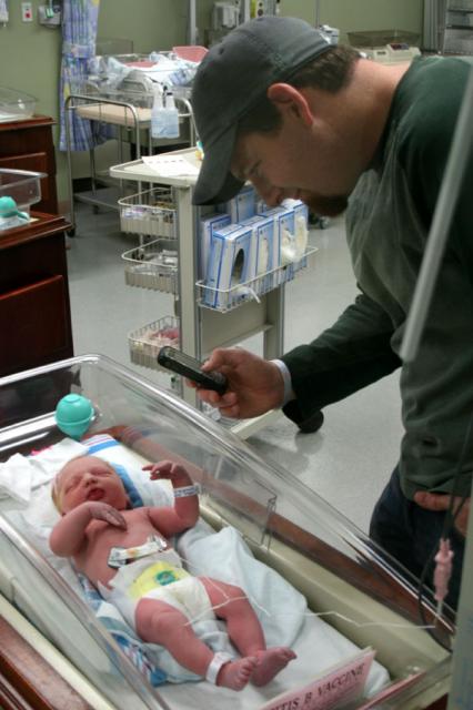 Taking a picture for Nanna