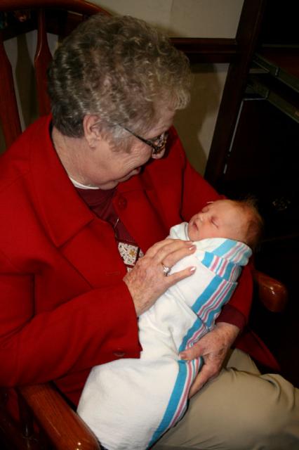 Mamaw gets to hold Elyn