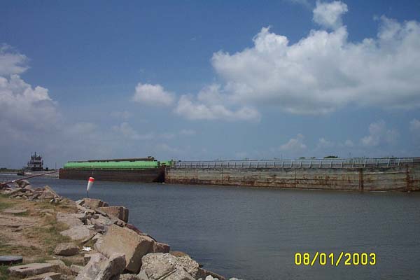 A Barge Passing Through