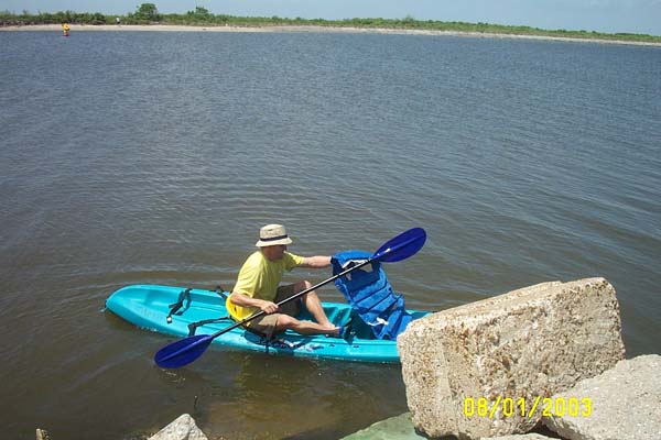 Mike in the Kayak