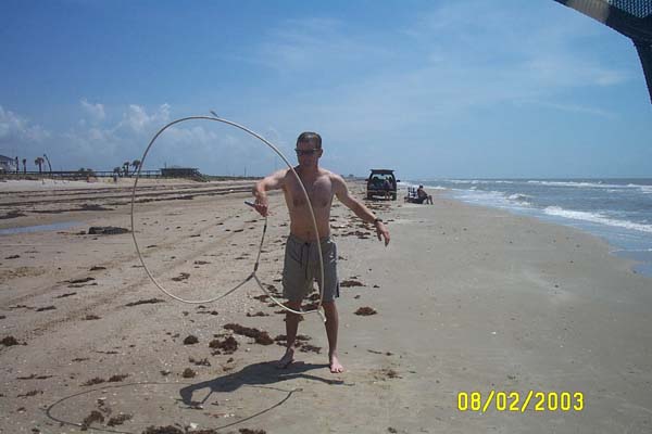 Mike Trying out the Rope