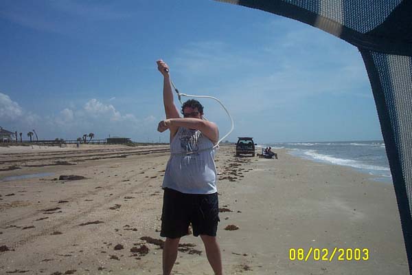 Jake Trying out the Rope