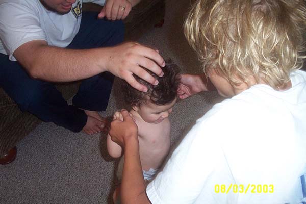 Ana Playing with her New Friend, Evan