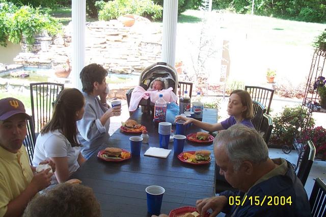 Gracie's First Cookout