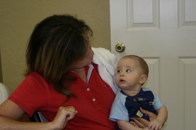 Tyler checking out Aunt Liz