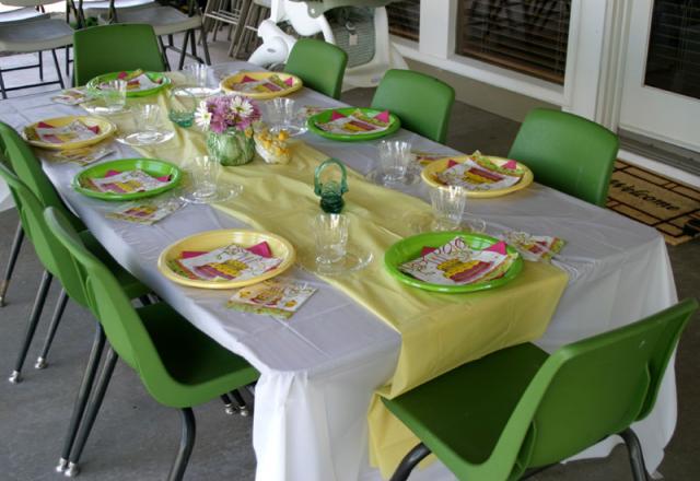 Pretty birthday table