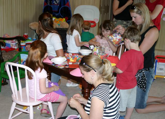 Making birthday hat party favors