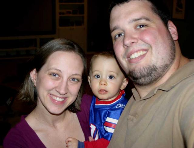 Family picture (see, we can still hold the camera out and get a good picture!)