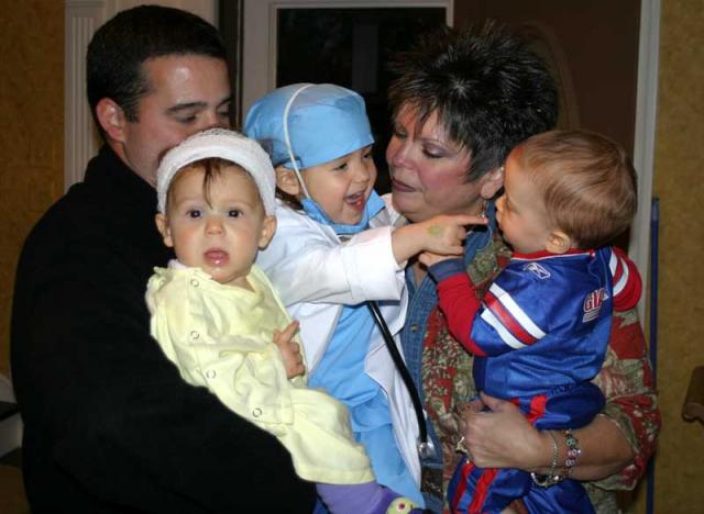 Major the patient, Dr. Gracie and Tyler the NY Giant