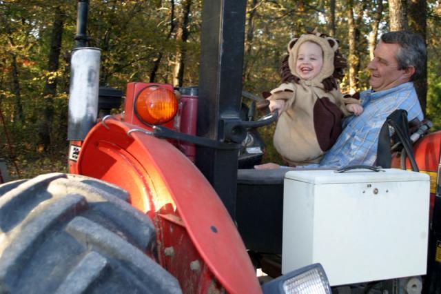 Had to stop and visit the tractor