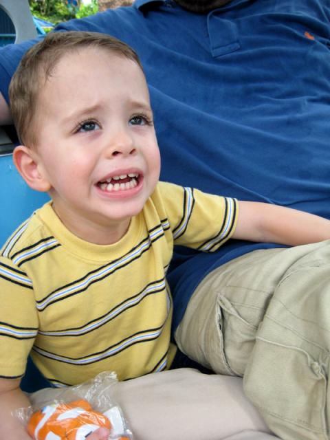 He was a little scared at first