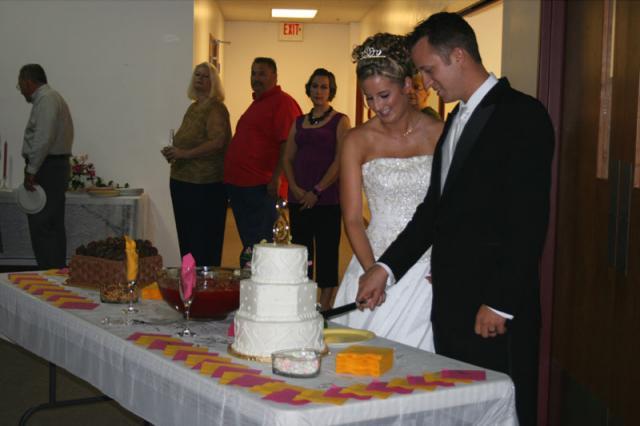 Cutting the cake