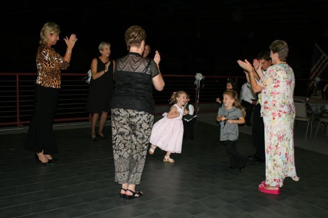 Doing the chicken dance