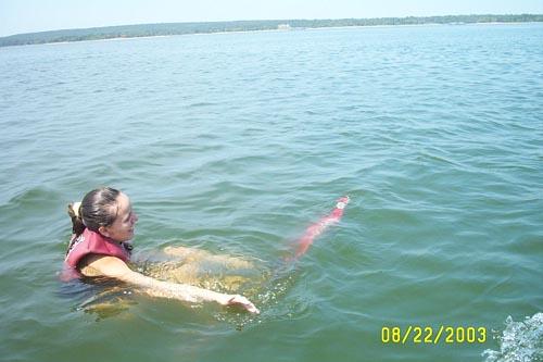 Kelli Getting Ready to Ski