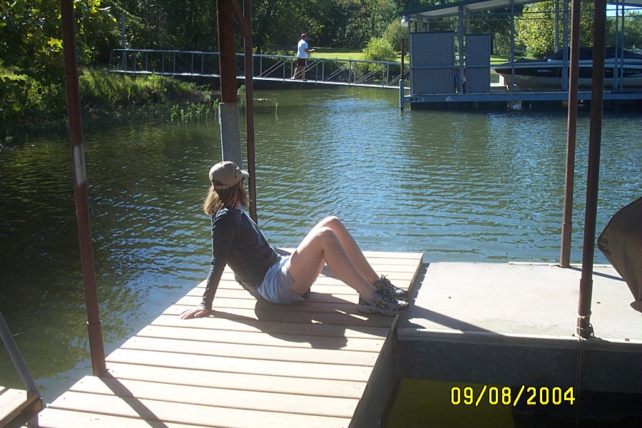 Jen on the Dock