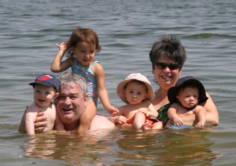 Granddaddy & Nanna with the kids