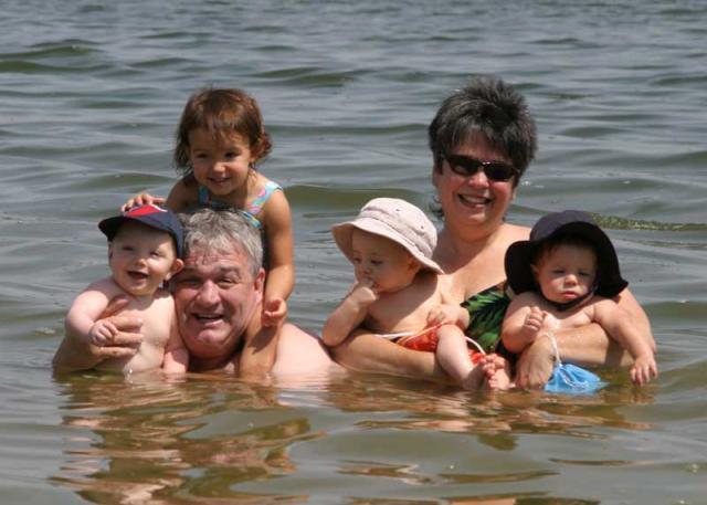 Granddaddy & Nanna with the kids