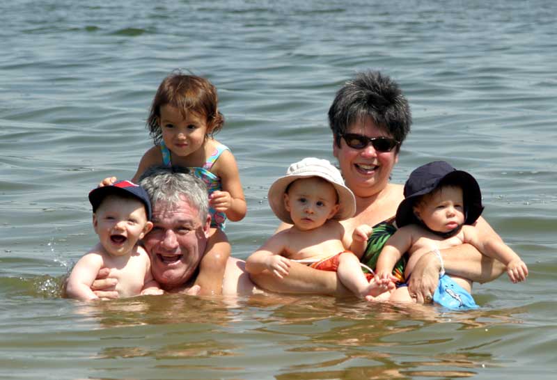 Granddaddy & Nanna with the kids