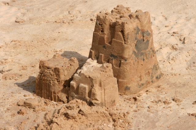 The sandcastle that Gracie built