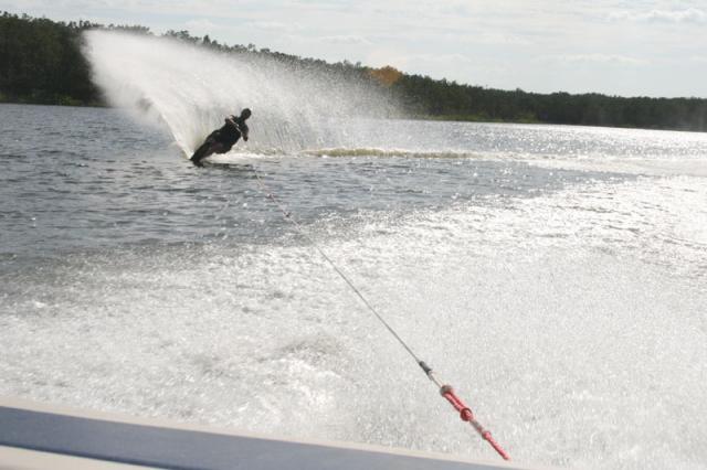 Uncle Kyle, expert skier