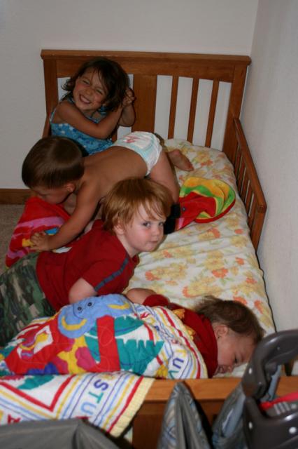 Four sleepy cousins