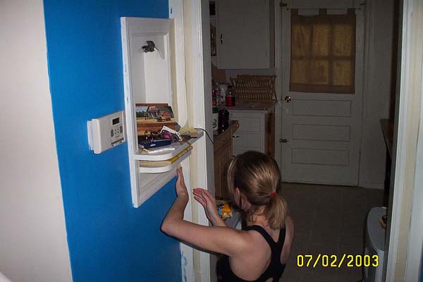 Abby got to do the hard part...the edging