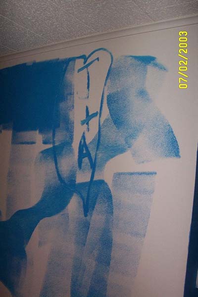 Jake had to have some fun painting