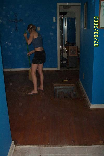 Now the sweeping starts