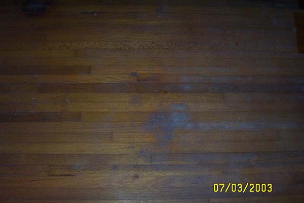 Before the scrubbing