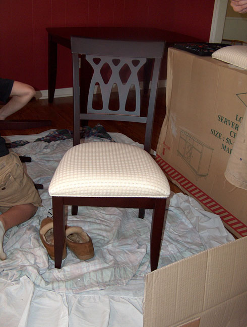 One chair down - five to go!