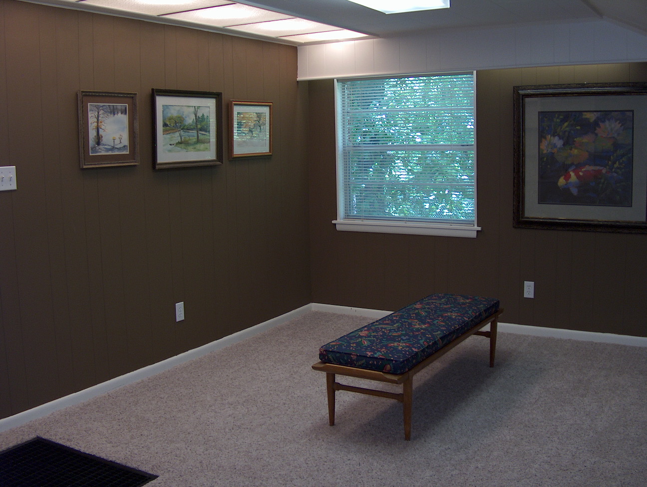 The Art Gallery (just a joke until this room becomes a playroom)