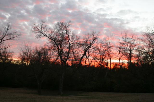 Winter sunset ~ December 17, 2007