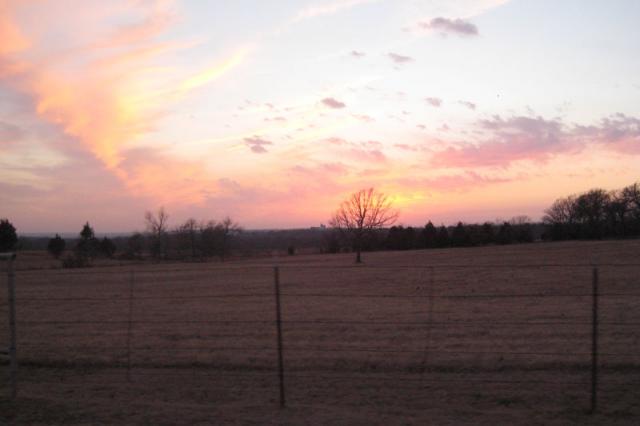 Country sunset ~ February 25, 2008