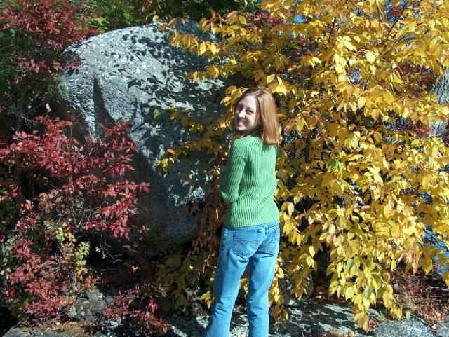Abby Collecting Leaves