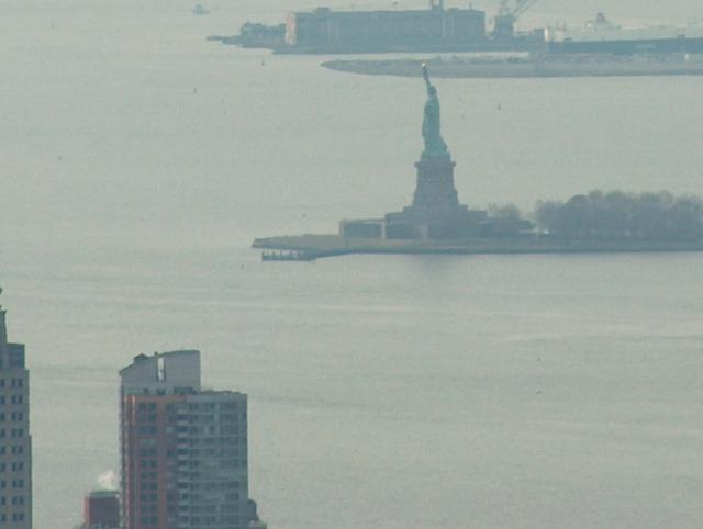 The Statue of Liberty from a distance