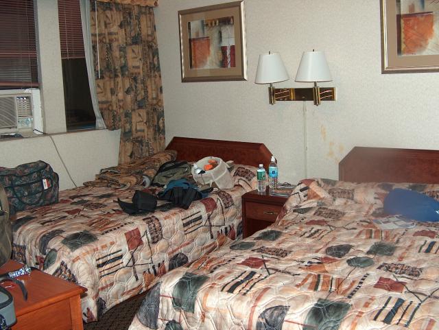 Our room at the "Mouse Motel"