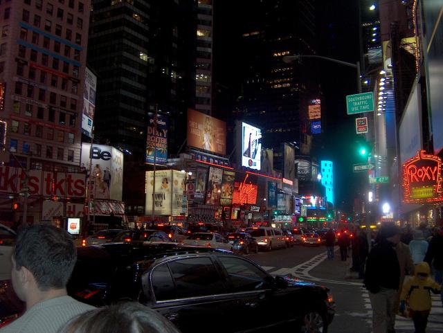 Times Square at night