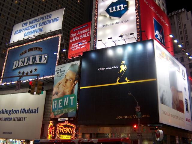 Times Square at night