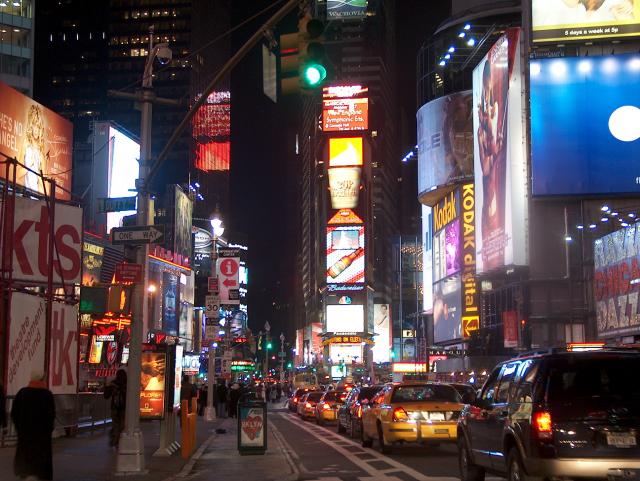 Times Square at night