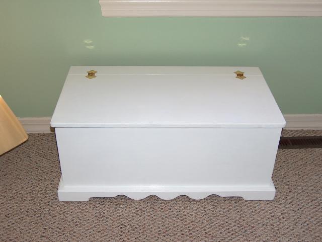 The toy box built with love by "Papa Joe"