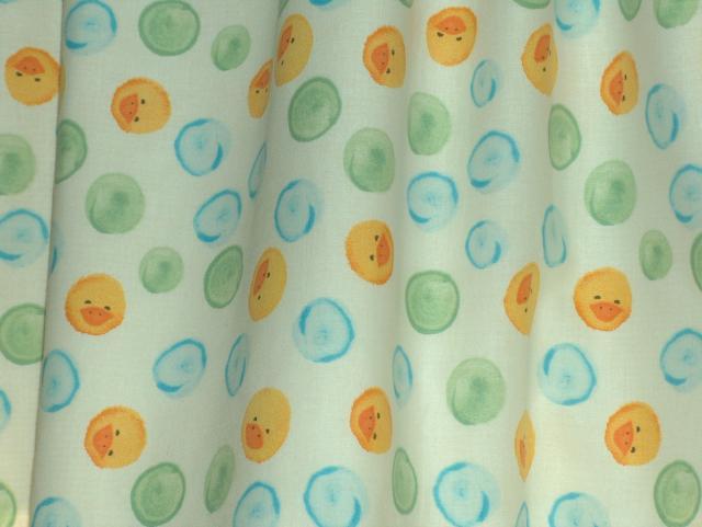 A close-up of the curtains, made by "Gammy" Candy!