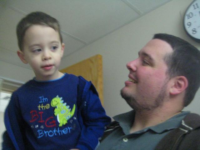 7:30 AM - The big brother is here!