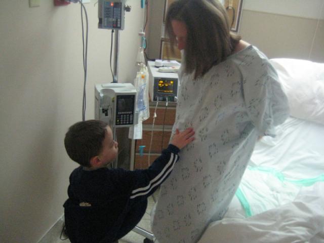 And one last time feeling the baby kick