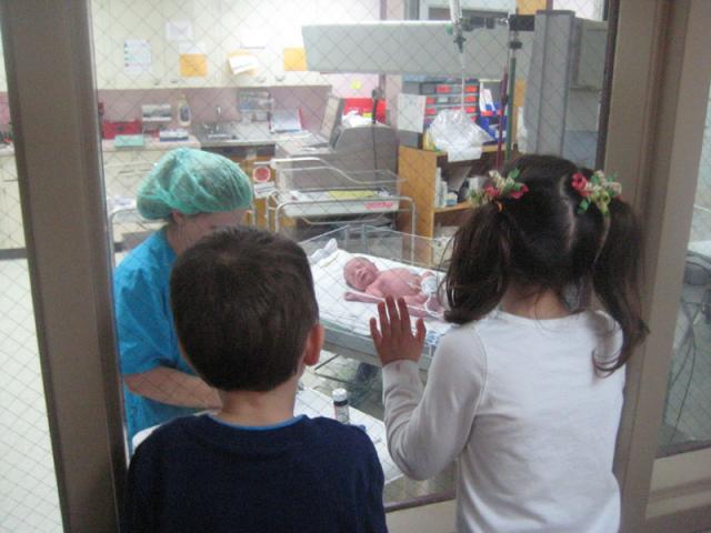 Big brother Tyler and cousin Gracie