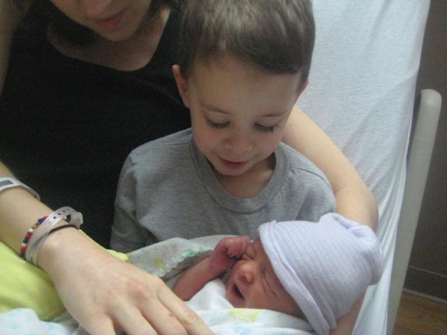 Big brother came by for a late night visit