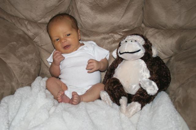Oliver & Monkey ~ 1 month