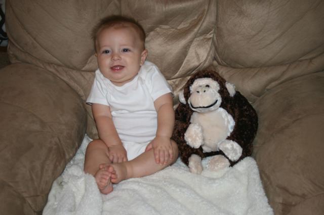 Oliver & Monkey ~ 6 months