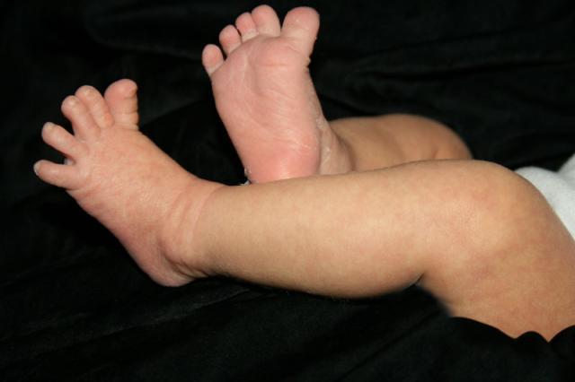 He's mad, but his feet are still cute!