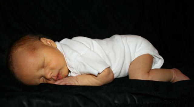 Really asleep now, after a milk break