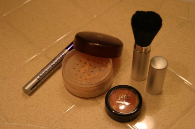 Tyler's still asleep, so I even get to put on makeup. What a treat!